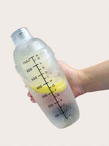 1pc Snow Cone Shaker Cup With Measurement Scale, 350ml/500ml/700ml/1000ml, Gift For Father,Shaker Bottle With Scale, Protein Shake Cup