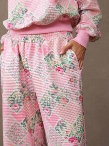 WESTFADE Quần nỉ bó sát, dáng rộng, dễ thương, phong cách Boho, mùa thu, mùa đông, Giáng sinh, ngày lễ, đêm giao thừa, trang phục miền Tây - Hồng - Xem 4