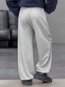 DAZY Tween Boys' Drawstring Waist Pockets Casual Pants - Light Grey - View 7