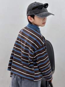 DAZY 男童加大码T恤，秋季款