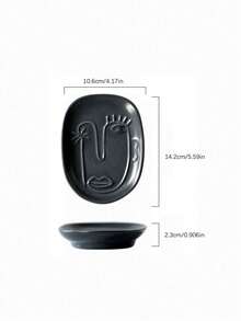 Cirelle 1 hộp đựng xà phòng bằng gốm sứ thanh lịch, trang trí nhà bếp và phòng tắm hình bầu dục, khay đựng xà phòng đa năng dễ vệ sinh, thích hợp để đựng xà phòng cục, đồ trang sức, giá để xà phòng tắm, lược chải tóc nữ, lược chải tóc nam, hộp đựng xà phòng tắm, hộp đựng xà phòng - Nhiều màu - Xem 8