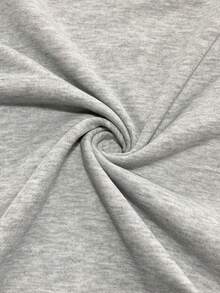 INAWLY Áo nỉ dài tay họa tiết kẻ sọc cổ chữ V rộng rãi thoải mái dành cho nữ - Xám - Xem 5