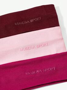 Musera Sport Bộ 3 băng đô thể thao, thích hợp cho phòng tập gym, hoạt động thể thao mùa hè, kiểu dáng dễ thương, thường ngày, dùng cho các môn thể thao như padel, tennis, pickleball. - Nhiều màu - Xem 3