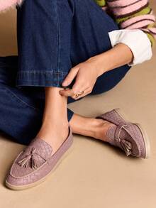 Rosivie Bequeme Slip-On Minimalistische Damen Ballerinas - Aprikosenfarben - Übersicht 2