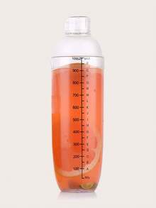 1pc Snow Cone Shaker Cup With Measurement Scale, 350ml/500ml/700ml/1000ml, Gift For Father,Shaker Bottle With Scale, Protein Shake Cup