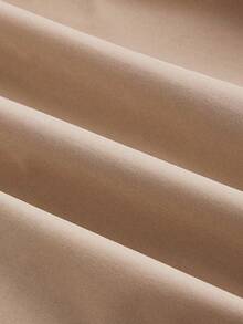 SHEIN MOD 卡其色复古长袖收腰女士风衣，冬季女装，冬季女外套，新年夜，女士夹克，女士套装，长款女士夹克，冬季女外套，优雅夹克，商务女装 - 卡其色 - 查看 5