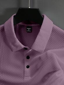 Manfinity Homme 男士纯色短袖 Polo 衫，适合日常通勤、春夏季和高尔夫运动