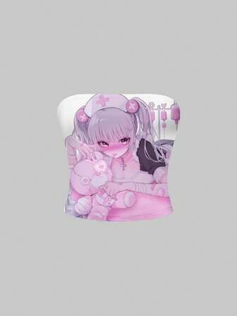 Anime Top court rétro sexy pour femmes