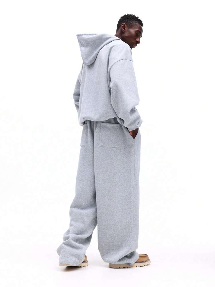Hooded Co-Ord Set With Wide Leg Sweatpants