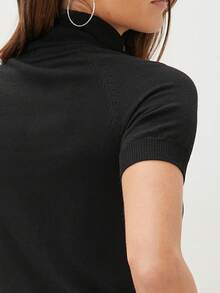MOTF PREMIUM WOOL MIX KNIT TOP - Black - View 7