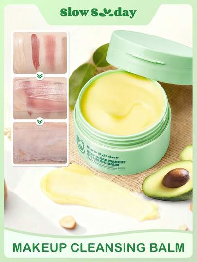 Slow Sunday Deep Clear Makeup Cleansing Balm, Deep Makeup Remover, Face Cleanser, Multiple Plant Oils, Help Dissolve Makeup & Sunscreen, For Face, Lips & Eyes, Cosmetics For All Skin Types, Quickly Melts Away Makeup, Soft, Nourishing, Smooth Balm Texture, Gentle, Non‑Irritating Formula, Y2K, Skin Care, For Fall & Winter, Thanksgiving & New Year, Thank You Gift, Christmas, Christmas Gifts