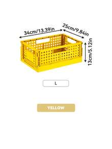 Joivida 1Pc Macron Colors Plastic Foldable Storage Basket Perfect For Storge And Daily Use Easy Assembly Can Be Used In Kitchen Bathroom Office Living Room Classroom Domitries - Multicolor - View 22