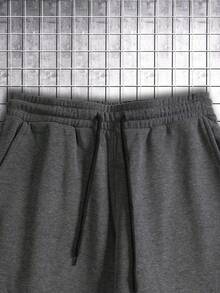 Manfinity Homme 2pcs Men's Solid Color Stand Collar Half Zip Long Sleeve Sweatshirt And Pocket Sweatpants Set Men Sweat Suit Mens Sweatpants And Sweatshirt Set Mens Jogging Set Gym Clothes Mens Workout Set