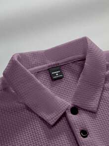 Manfinity Homme 男士纯色短袖 Polo 衫，适合日常通勤、春夏季和高尔夫运动