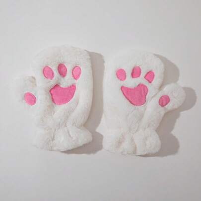 ROMWE Kawaii Women Mittens Gloves