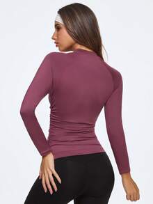 Eassivo Eassivo Top deportivo popular para mujer, ropa deportiva de yoga - Morado - Ver 2
