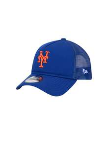 New Era New York Mets Trucker 9FORTY Adjustable Men's Baseball Cap Blue - Blue - View 1