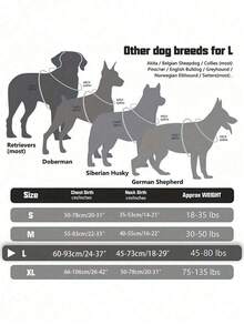 Dog Harness For Large Dogs No Pull Adjustable Pet Harness Reflective Working Training Easy Control Pet Vest Harnesses - Multicolor - View 3