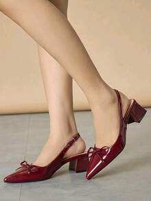 Women Pumps - Red - View 2