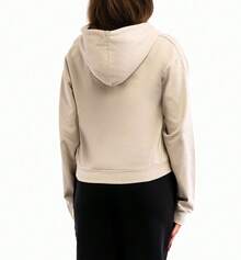 Kappa Women's Full Zip Hoodie Beige - CLOUD - View 2