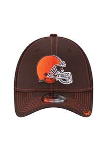 New Era Cleveland Browns 39Thirty Men's Trucker Cap Brown - Brown - View 2