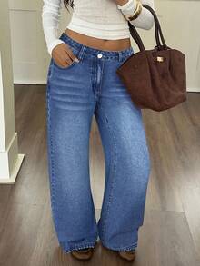 Siren Gaze Women's Retro Style Casual Jeans