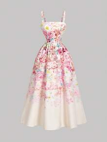 SHEIN MOD 女士碎花中长连衣裙 - 彩色 - 查看 7