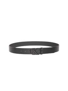 Calvin Klein Monogram Buckle Men's Belt Black - Black - View 3