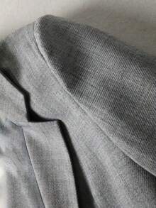 Franclia Gray Striped Lapel Collar Long Sleeve Women's Blazer Jacket Fall Cloth For Women