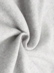 Sudadera Hoodie Sweatshirt Manga Larga Para Mujer, Holgada,Estampada En Color Liso,Sudadera Con Capucha,Top De Manga Larga Para Otoño/Invierno,Vuelta Al Cole,Graduación,Ropa Para Profesores, Ropa Deportiva Para Correr Al Aire Libre - Morado - Ver 3