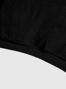 ROMWE MEN Goth Áo hoodie dài tay in họa tiết phong cách đường phố thường ngày dành cho nam - màu đen - Xem 6