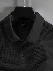 Manfinity Homme Men's Summer Solid Short Sleeve Casual Polo Shirt For Commute