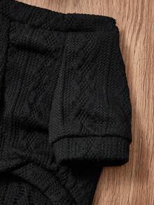 PETSIN 1 Pc Black Pet Knitted Sweatshirt For Autumn And Winter, Dry And Warm Pet Clothes