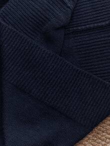 Anewsta 优雅女士冬季毛衣，时尚水钻装饰领口，灰色甜美青春，百搭闪亮派对装，大码针织上衣 - 藍色 - 查看 8