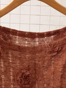 Franclia Asymmetrische, schöne Jacquard-Bluse mit Hohlmuster für Frauen (bestickter asymmetrischer Schnitt), Herbst