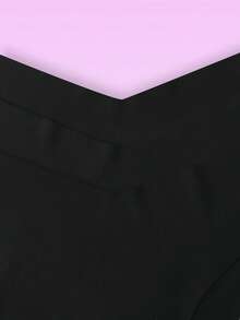 Notgurli 3pcs/Pack Black Seamless V-Shape Star Print Adhesive Panties