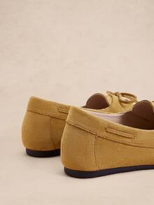 Rosivie Damen Lässig Schleife Dekor Loafers - Gelb - Übersicht 4