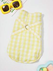 PETSIN 宠物服装、狗狗外套、背心、秋冬棉质服装、小型动物服装、室内猫咪休闲背心配饰、圣诞宠物用品和万圣节服装、狗狗服装、幼犬用品和狗狗用品、万圣节服装 - 黃色 - 查看 1