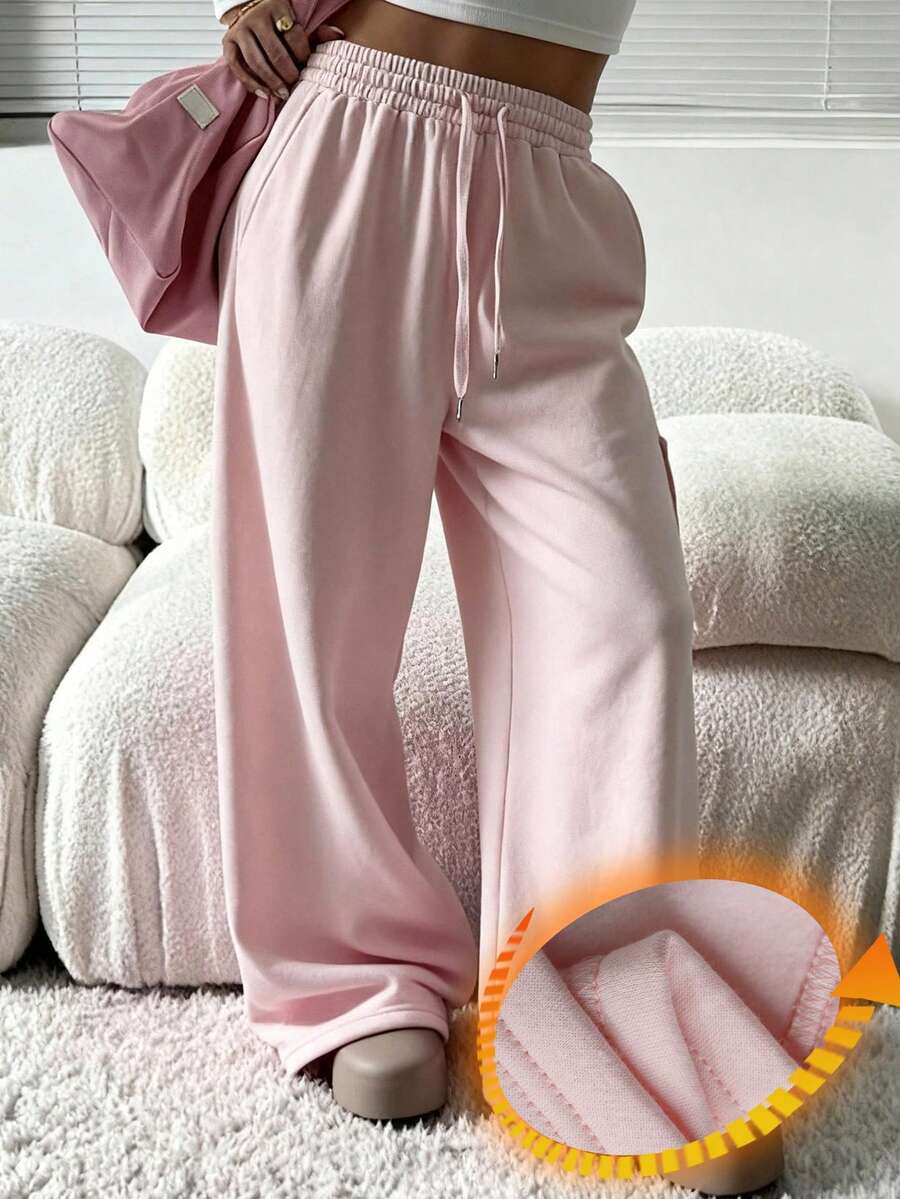 Livesso Women's Solid Color Casual Pants