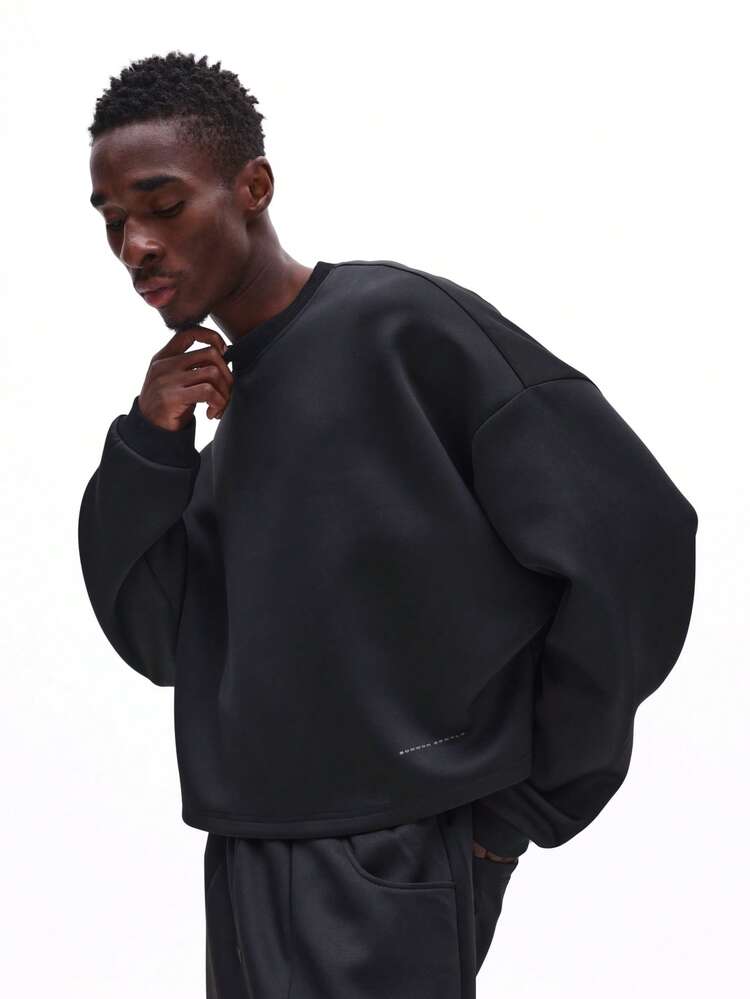 Sudadera corta de manga larga