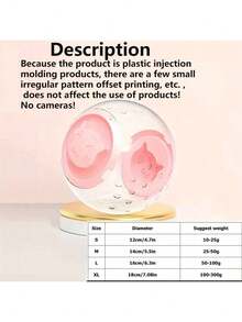 1 pieza Rueda giratoria para hámster con soporte, disco giratorio para hámster, bola de ejercicio de cristal transparente, suministros de juguetes para mascotas pequeñas - Multicolor - Ver 6