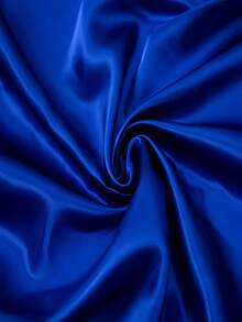 1 pieza de tela de satén azul real lisa para hacer vestidos de novia, vestidos de fiesta, envolver regalos, camino de mesa y uso al aire libre - Multicolor - Ver 2