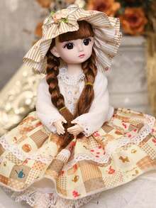 POKOJA LAND 1个30厘米球形关节娃娃BJD公主SD娃娃，逼真肌肤，合成假发，奢华换装收藏艺术娃娃，生日礼物，收藏展示派对圣诞礼物 - 彩色 - 查看 8