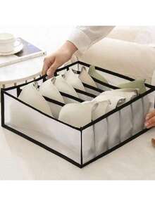 Underwear Compartment Organizer Socks Underwear Storage Box Drawer Storage Organizer Bag Sun Travel Cool - Black - View 20