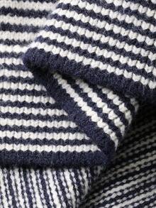 Livesso Women's Striped Sleeveless Sweater Vest, Autumn/Winter - Blue - View 7