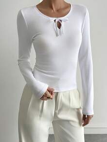 Livesso Women T-Shirts Long Sleeve Women - White - View 3