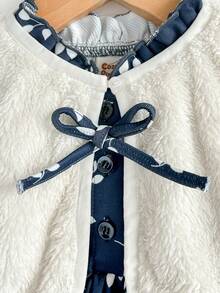 Cozy Pixies 2pcs Baby Girl Thermal Lined Sleeveless Vest & Long Sleeve Floral Print Dress Set Baby Girl Clothes Baby Girl Spring Dress Baby Vintage Dress Baby Girl Fall Dress Baby Girl Winter Dresses