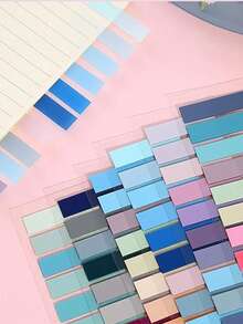 200/600/1000/1400 piezas Notas adhesivas escribibles, Etiquetas de marcador de libros reutilizables y translúcidas para marcar y organizar páginas - Multicolor - Ver 9