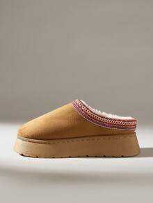 Solecia 女士厚底保暖休闲日常雪地靴 - 棕色 - 查看 3