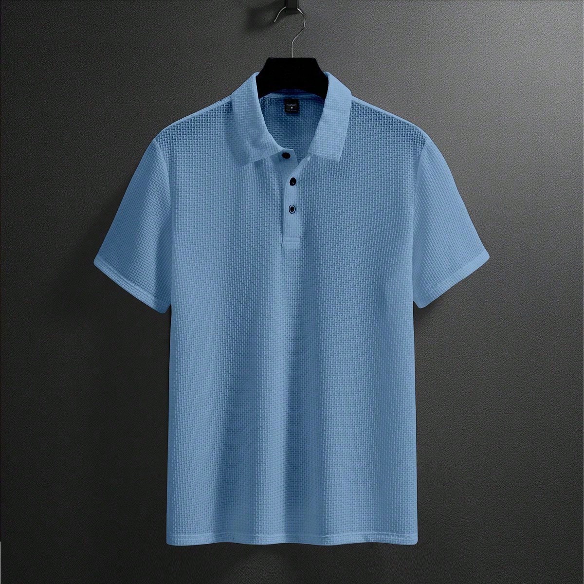 Camisa polo de hombre de un solo color para el verano, para el golf